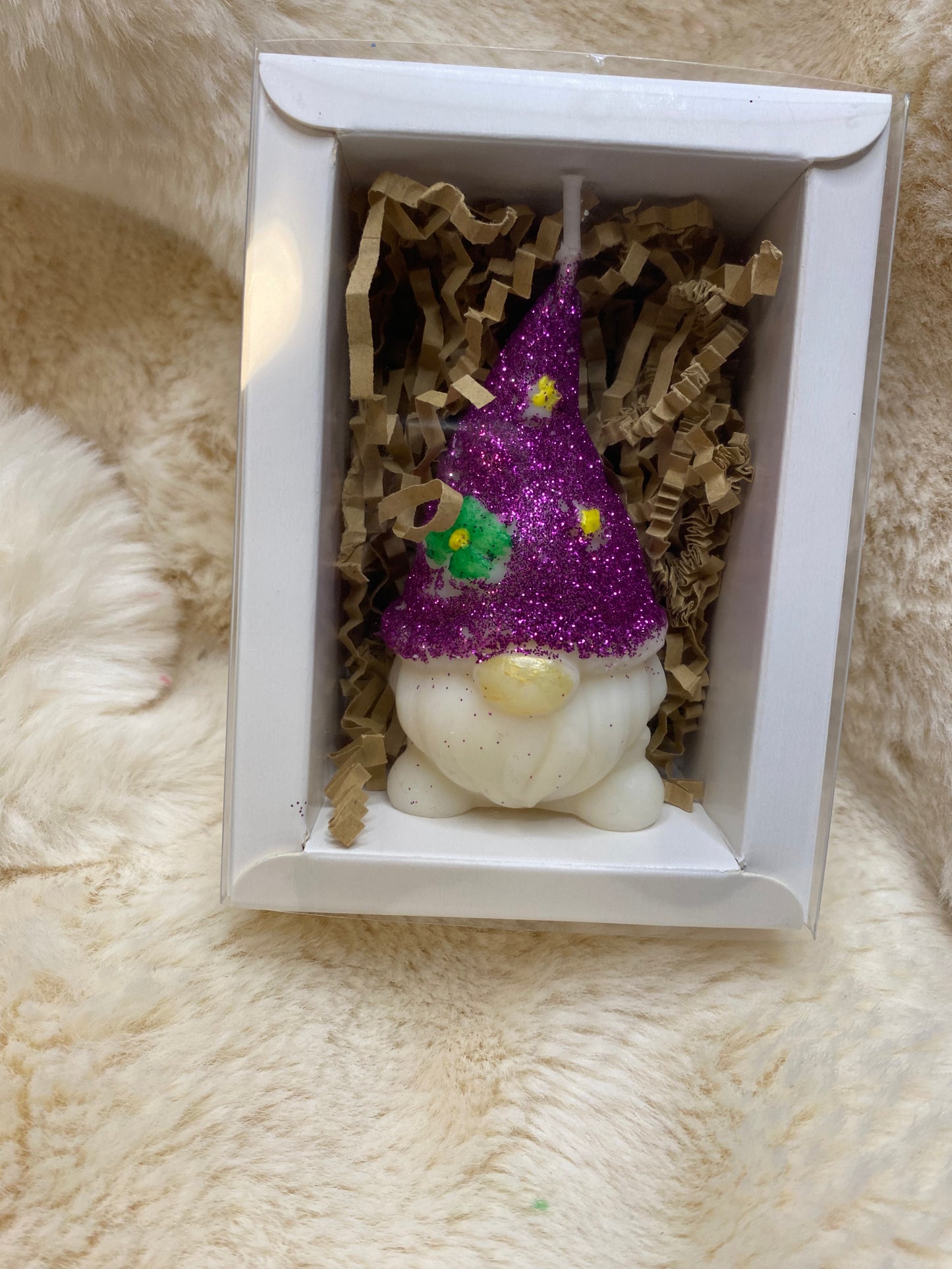 Bougie "Gnome de Printemps"