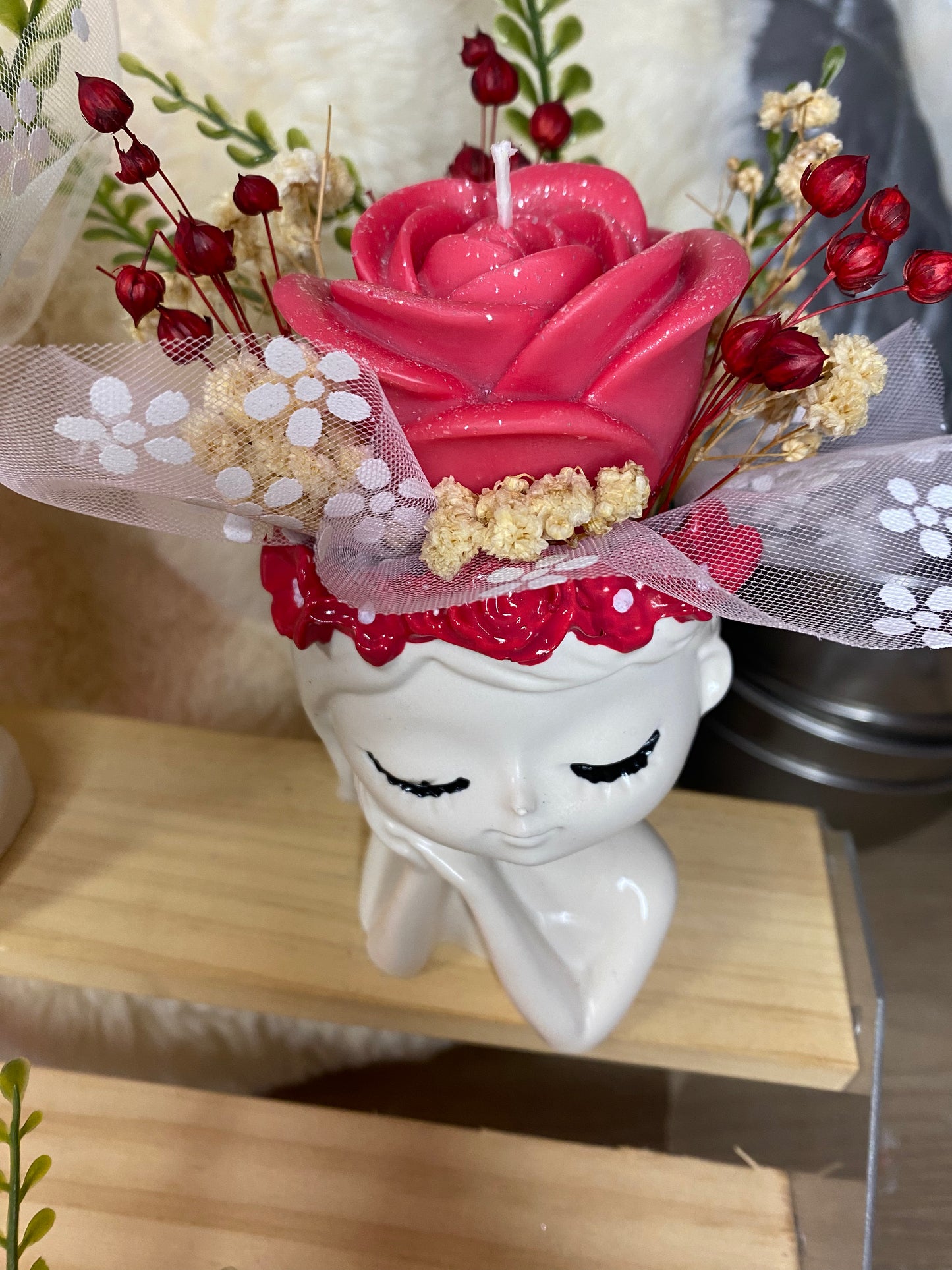 Vase Fille Fleuri