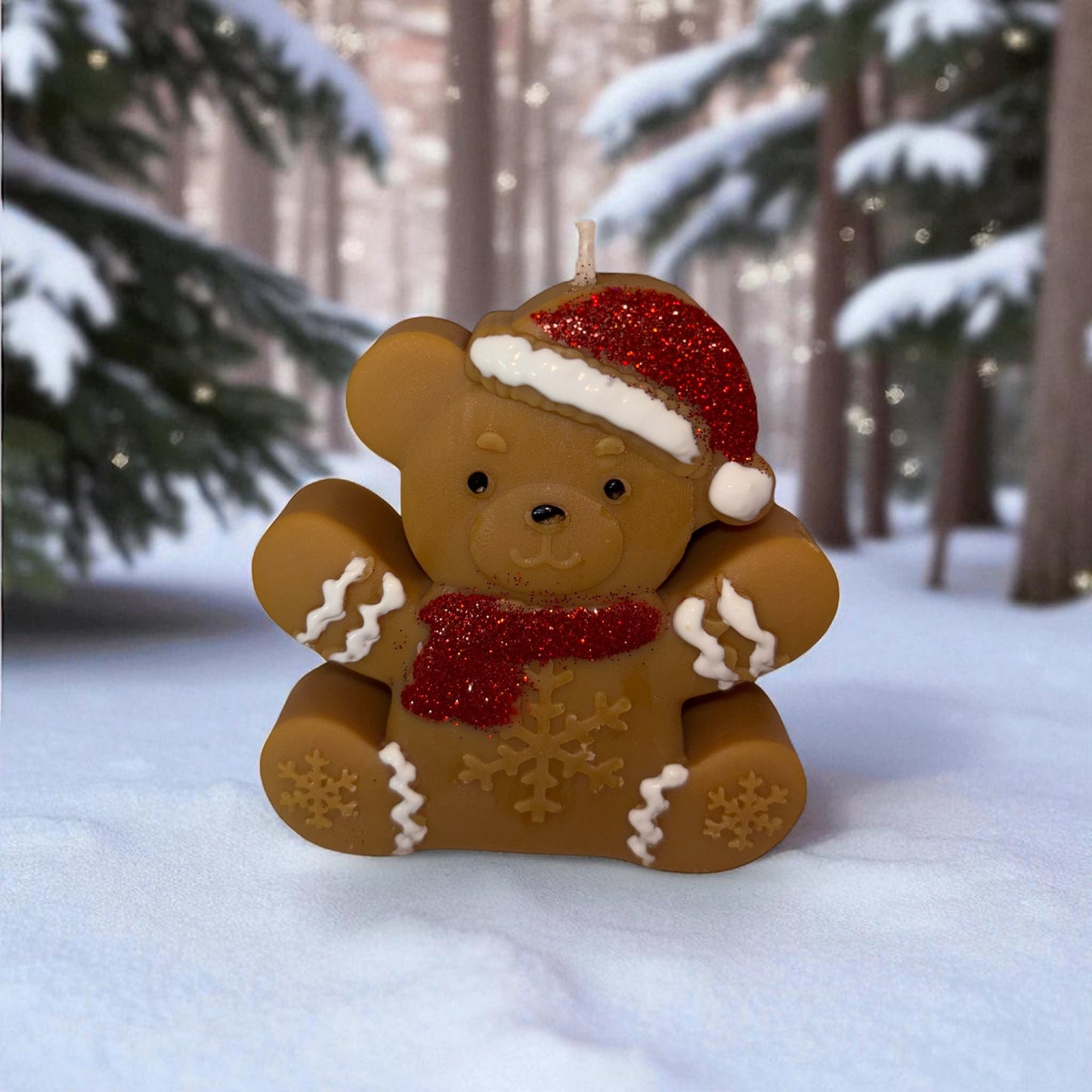 Bougie ourson Noël