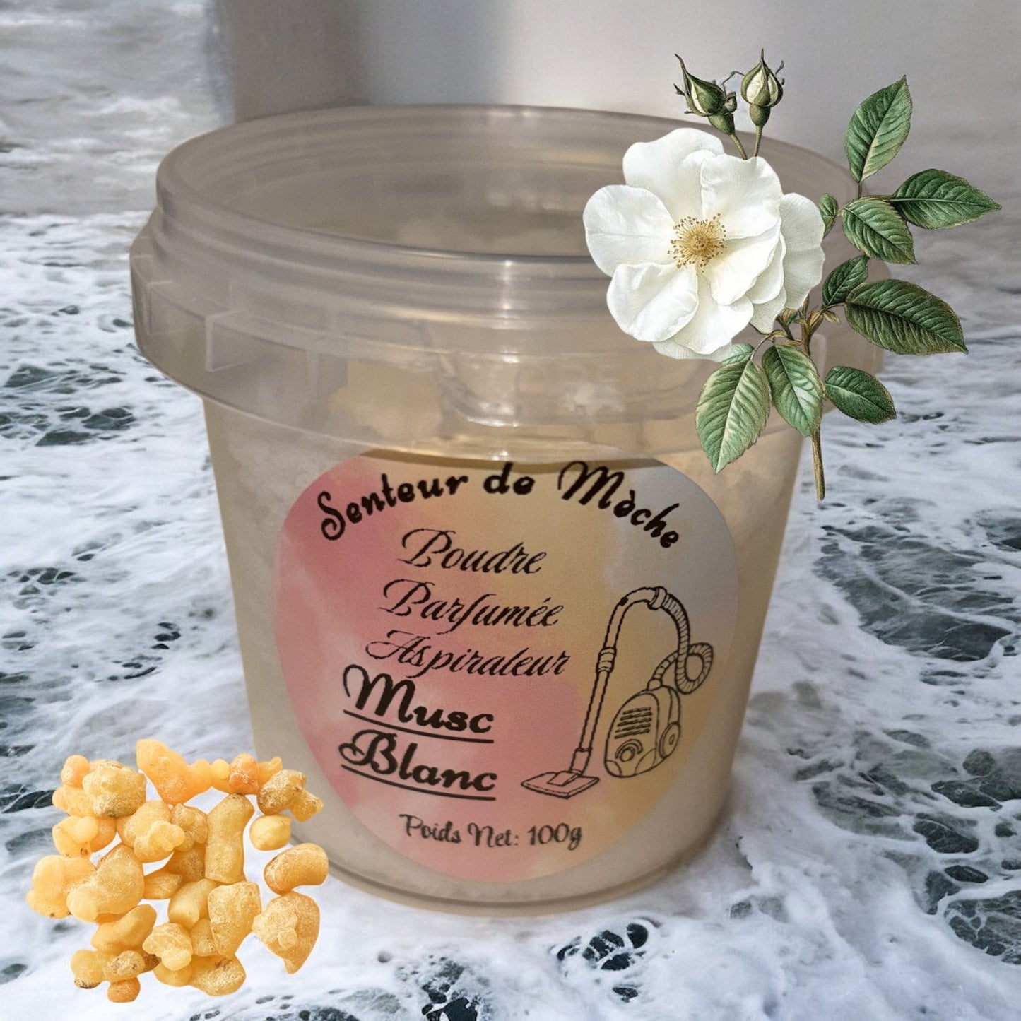 Poudre Parfumée Musc Blanc 100g