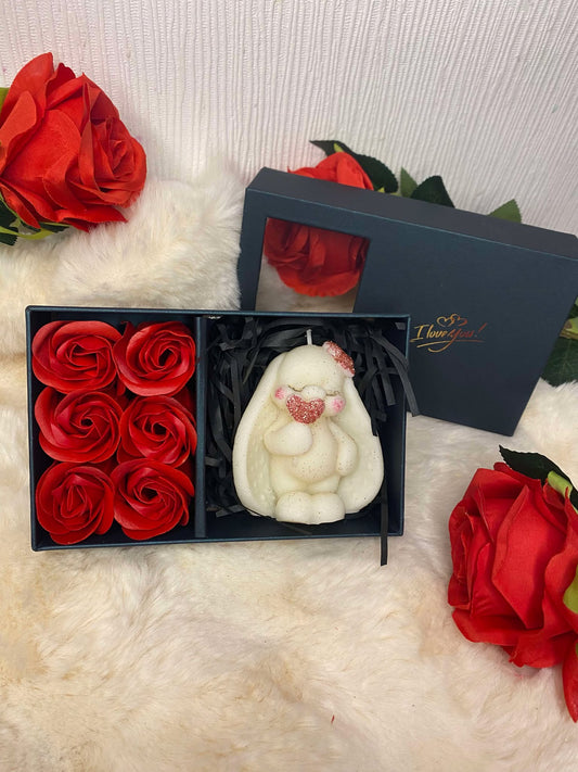 Coffret Lapin et Rose