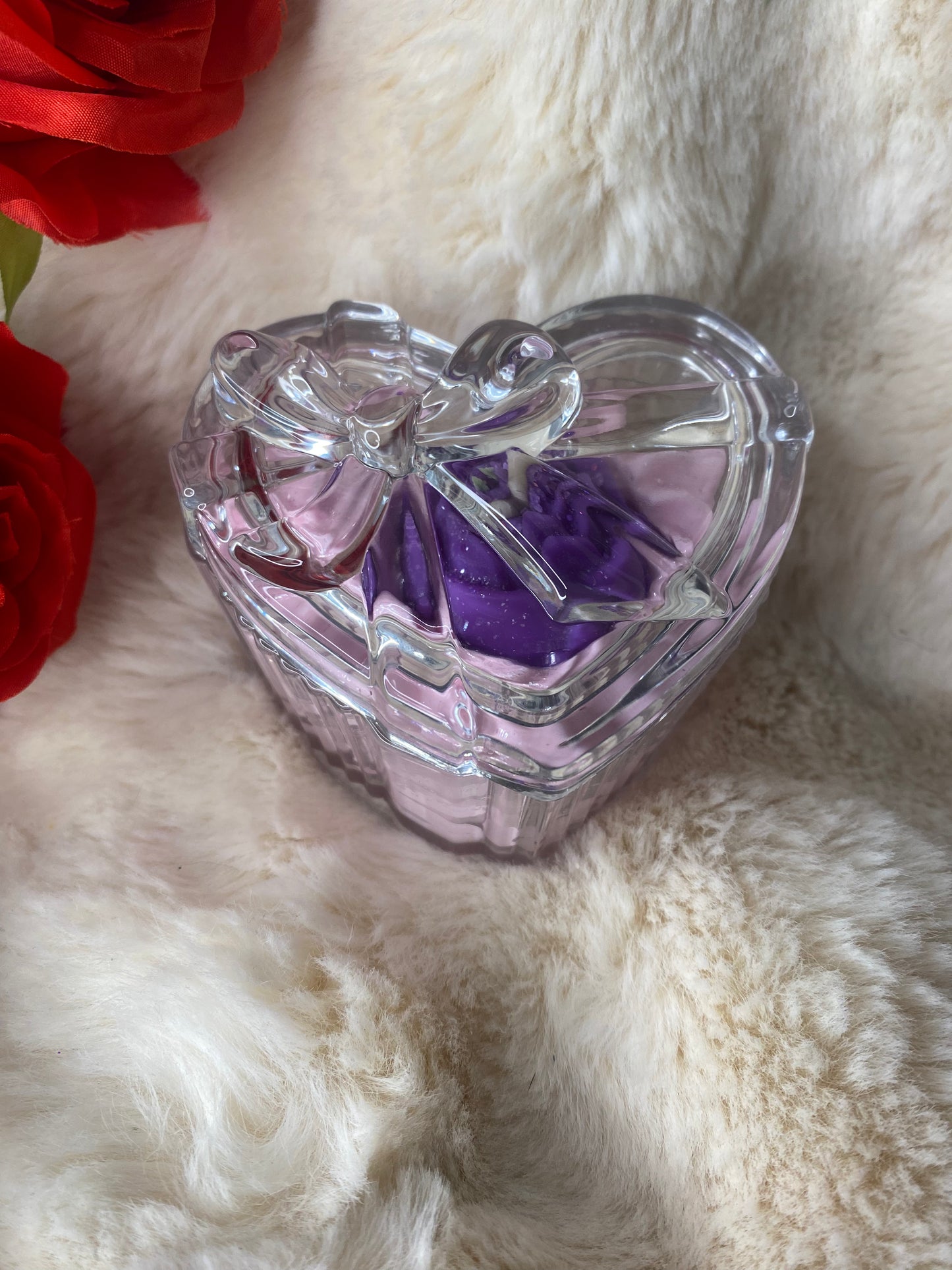 Bougie Coeur Violet
