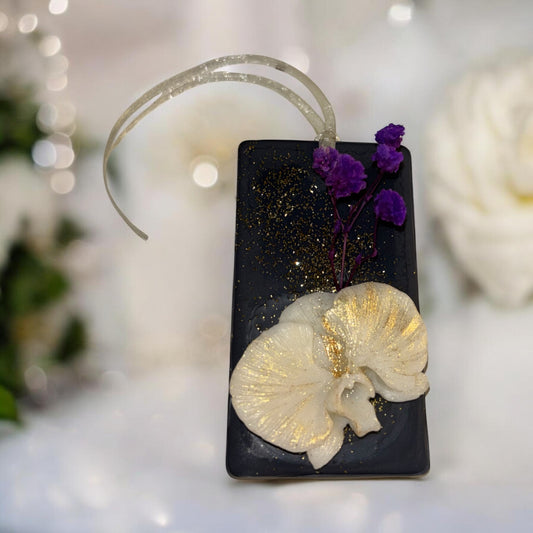 Suspension Orchidée Dorée