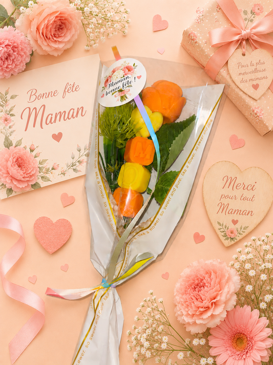 Rose fête des mères orange