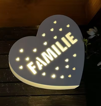 Décoration Coeur Familie